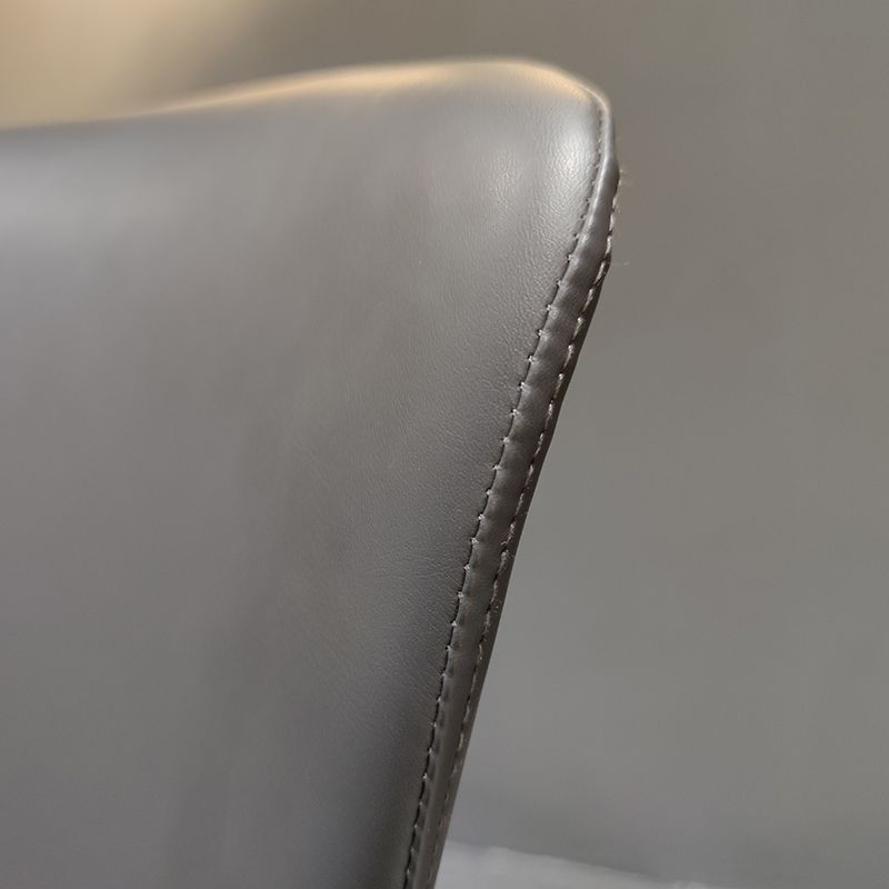 Designer Style Leather Arm Chair Wingback Matte Finish Single Dining Chair Clearhalo ' kitchen&dining_furn' 'Dining Chairs' 'Dining Tables & Seating' 'dining_chair' 'furn' 'furn_dining_chair' 'Furniture' 'furniture_dining_chair' 'Kitchen & Dining Furniture' 'kitchen' 1200x1200_e3bbb2ef-5474-4ffd-9fa3-f752c623eecf