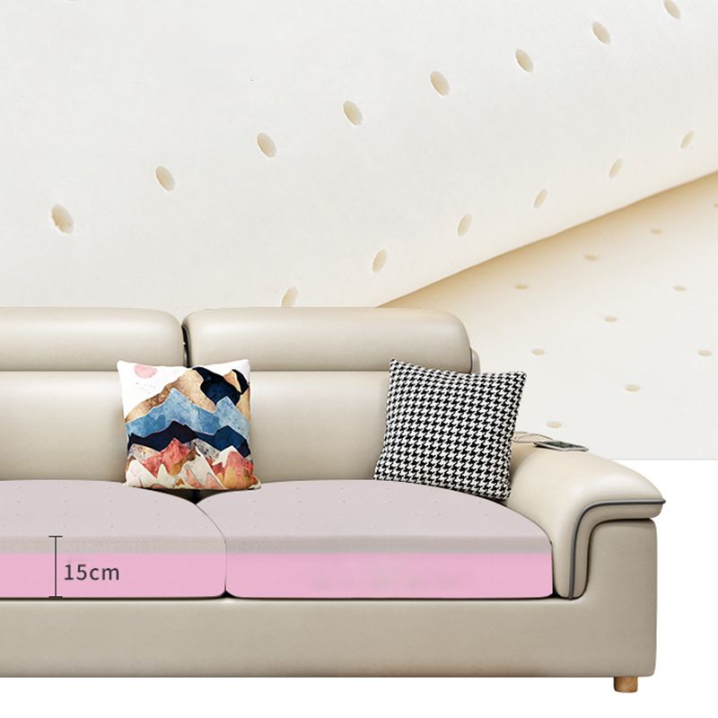 130.7 "Kussen Top Arm Sectionals, Scandinavian Natural Leg Sectional Set