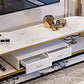 Glam TV Console Open Storage Media Console TV Stand Stand with Drawers