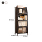 13.78"W Bookshelf Contemporary Style Bookcase for Home Study Room with Casters Clearhalo 'Bookcases' 'furn' 'furn_bookcases' 'Furniture' 'Office Furniture' 1200x1200_e3bd196e-0f71-4e13-9fd6-8f1a985f692b