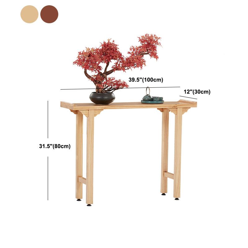 Tavolo da console di legno Tavolo di accento moderno di mezza secolo per Hall