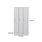 Contemporary Hinged Wardrobe Cabinet Steel Wardrobe Closet for Home