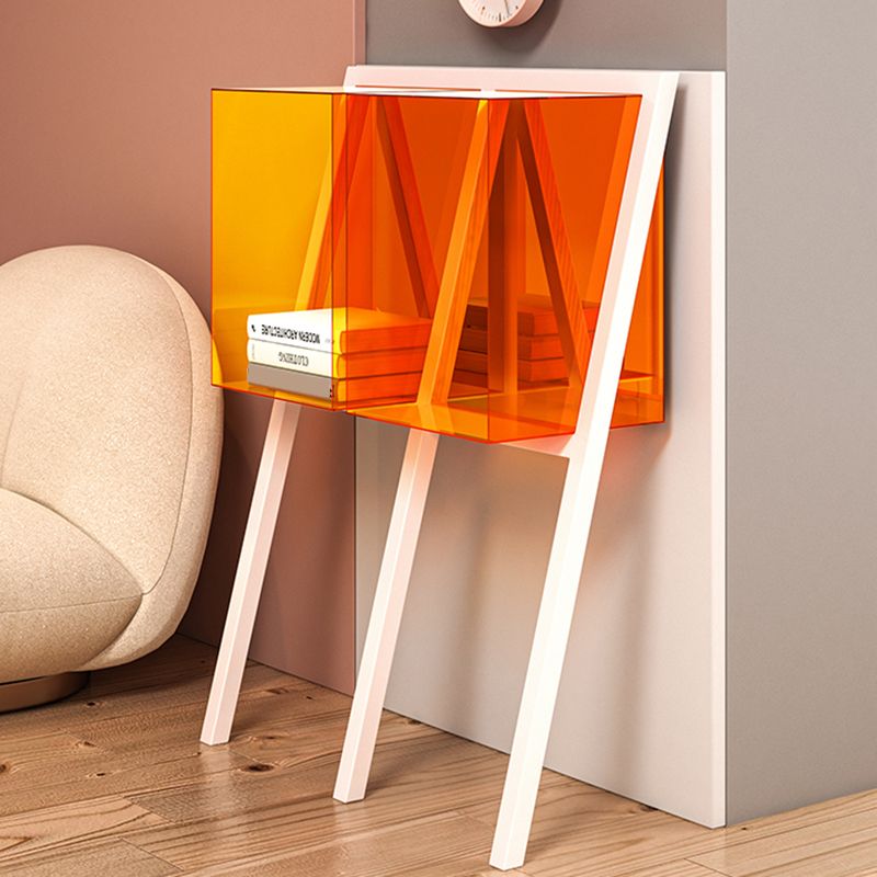 Contemporary Geometric Bookshelf Acrylic Bookshelf,11.8"L x 9.4"W x 35.4"H Clearhalo 'Bookcases' 'furn' 'furn_bookcases' 'Furniture' 'furniture_bookcases' 'kitchen' 'kitchen_bookcases' 'Living Room Furniture' 'Office Furniture' 1200x1200_e3c0a9bb-f005-46af-854a-ddbfd7718de8