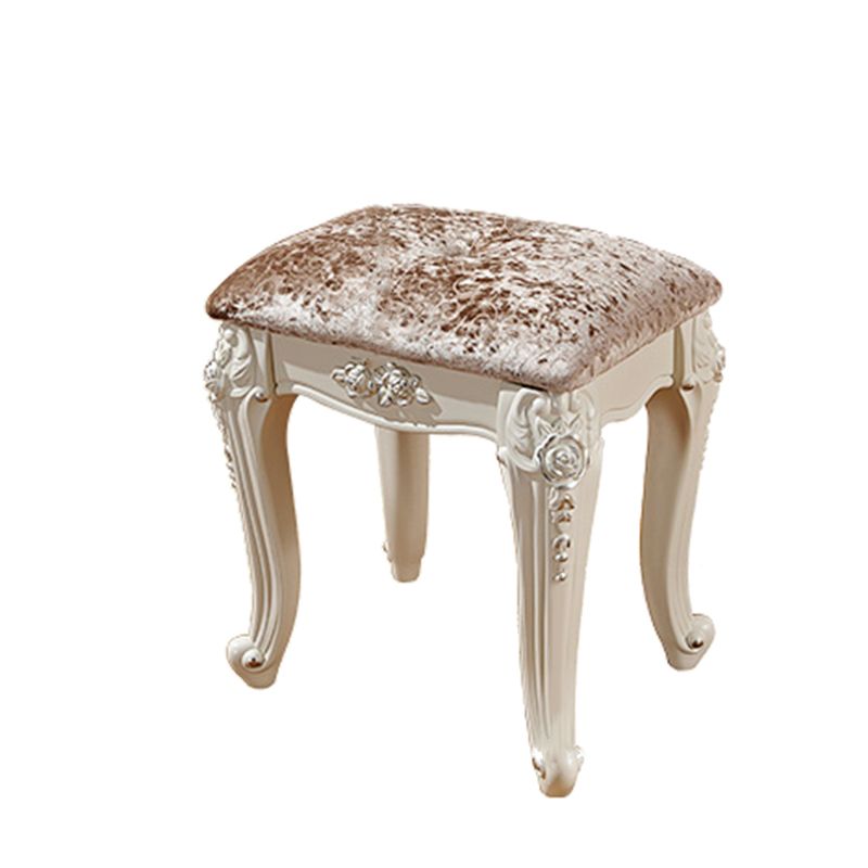 Victorian 33.4 "/41.3" Wide Wood 4 cassetti a specchio Vanity per il trucco a specchio