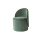 Scandinavian Solid Color Armless Chair Tight Back Accent Chair