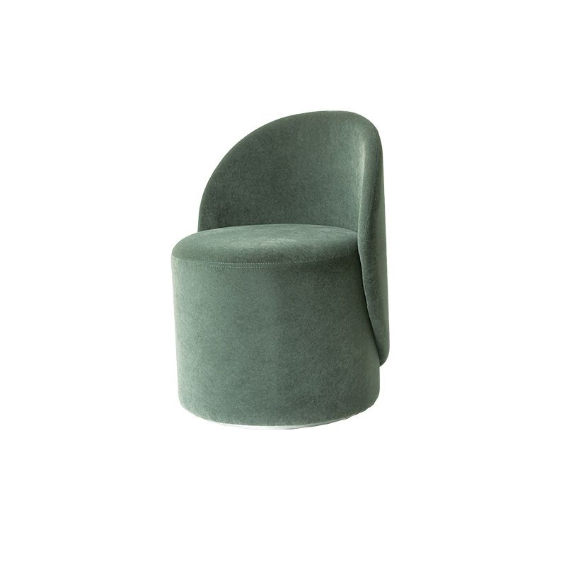 Scandinavian Solid Color Armless Chair Tight Back Accent Chair