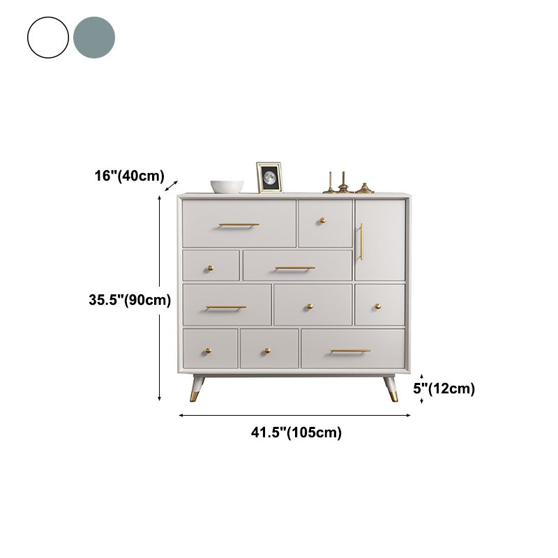 Sala da pranzo a buffet in legno in stile glam 35.4 "H 10-Drawer Buffet Server