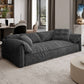 Scandinavian Faux Leather Sofa Pillow Top Arm Couch in Gray/Beige Clearhalo 'furn' 'furn_sofas' 'Furniture' 'furniture_sofas' 'Living Room Furniture' 'Sofa' 'sofas' 1200x1200_e3c65143-144d-4e7e-80da-3466a6cf4aef