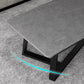 Glam Stone Coffee Table with Black Steel Base and Rectangle Top Clearhalo 'Coffee & Accent Tables' 'Coffee Tables' 'coffee_tables' 'furn' 'furn_coffee_tables' 'Furniture' 'Living Room Furniture' 1200x1200_e3c6b870-75bb-419b-bd66-14c75db5df1e