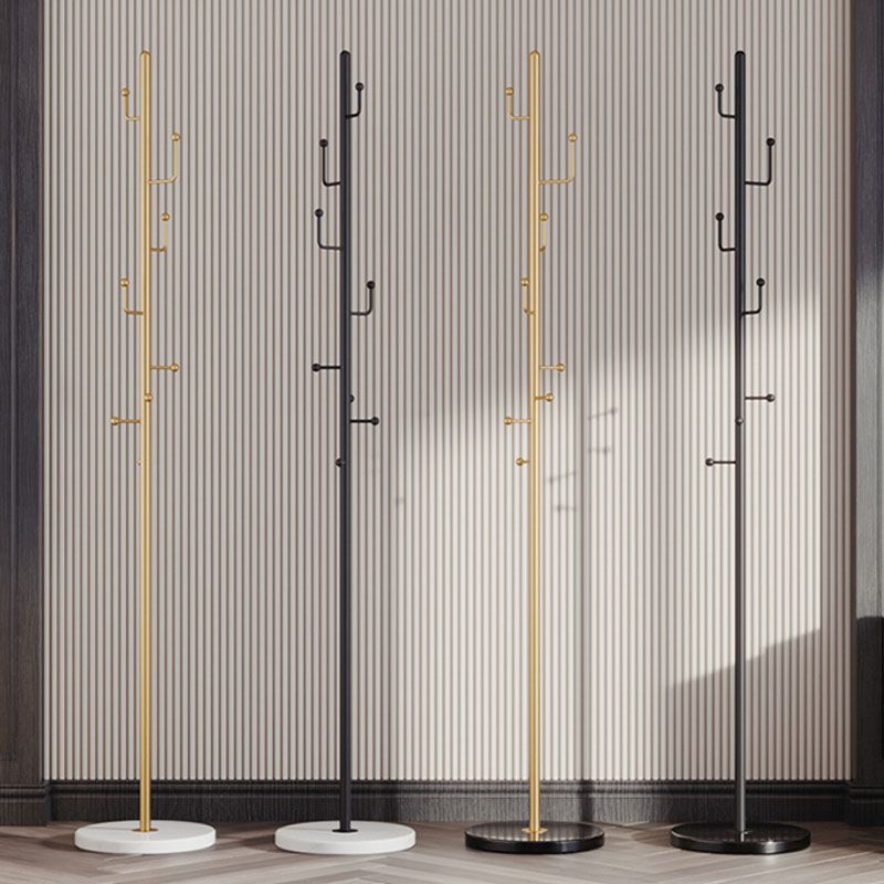 Modern Hall Tree Free Standing Metal Coat Rack With Coat Hooks Clearhalo 'Entry & Mudroom Furniture' 'furn' 'furn_hall_tree_coat_racks' 'Furniture' 'Hall Trees & Coat Racks' 'hall_tree_coat_racks' 1200x1200_e3c807ae-1b2a-4b10-ba3d-73eb11922f2d