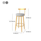 Modern Style Metal Bar Stool with Footrest and Low Back Casual Bar Stool Clearhalo 'Bar Furniture' 'Bar Stools' 'bar_stools' 'furn' 'furn_bar_stools' 'furniture_bar_stools' 'Kitchen & Dining Furniture' 'kitchen&dining_furn' 'kitchen' 'kitchen_furn' Furniture' 1200x1200_e3ca30ff-9e47-4bc3-8a8e-f42e49a29c1e
