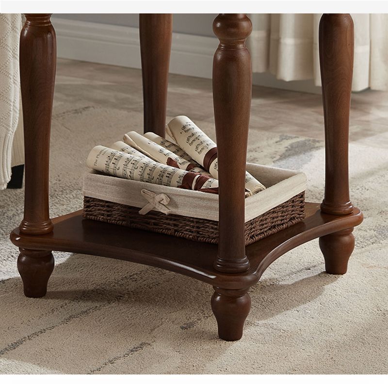 Table d'appoint à traîneau de rangement en bois de 60 cm de haut pour chambre à coucher