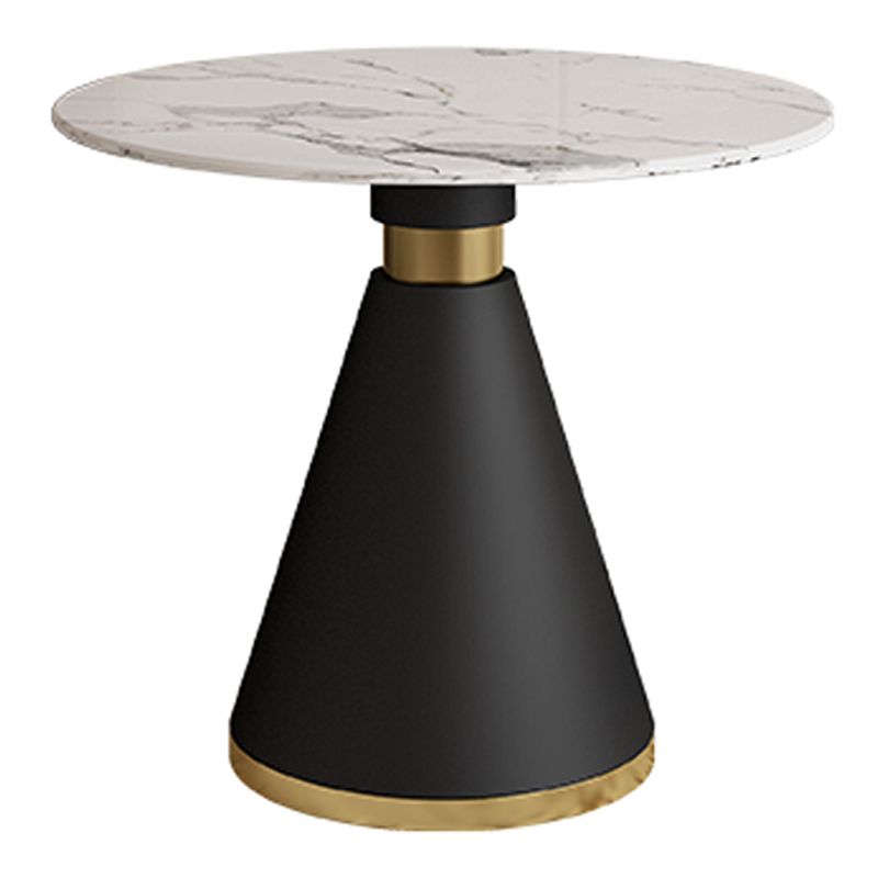 Metal Base Table Glam Style Sintered Stone Dining Table for Home Use Clearhalo 'Dining Tables & Seating' 'Dining Tables' 'dining_table' 'furn' 'furn_dining_table' 'Furniture' 'Kitchen & Dining Furniture' 1200x1200_e3cab116-5773-4001-80d9-c8084bda727a