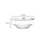 Table basse ronde sur piédestal en acier inoxydable avec dessus en ardoise gris/or