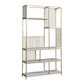 Glam Vertical Open Book Shelf Metal Etagere Shelf Bookcase for Office Clearhalo 'Bookcases' 'furn' 'furn_bookcases' 'Furniture' 'Office Furniture' 1200x1200_e3cd786f-d284-49c1-9f1f-73324b92eca6