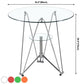Modern Style Glass Kitchen Dining Room Table Round Table with Metal Base Clearhalo ' dining_table' 'Dining Tables & Seating' 'Dining Tables' 'furn' 'furn_dining_table' 'Furniture' 'furniture_dining_table' 'Kitchen & Dining Furniture' 'kitchen&dining_furn' 'kitchen' 'kitchen_dining_table' 1200x1200_e3cdbf8e-06cf-4f94-9de9-22f70e092dab