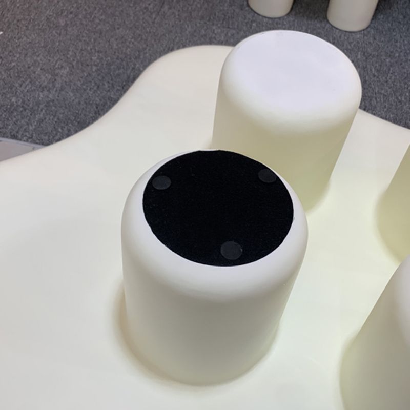 Mesa de café de acero de vidrio moderna con cuatro patas Mesa de cóctel para sala de estar