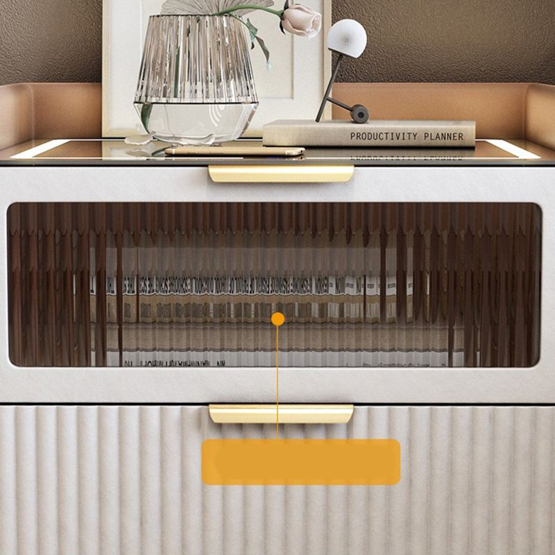 Table table de chevet de table de glamour classique pour chambre à coucher