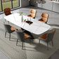 Modern White Dining Table Rectangle Sintered Stone Dining Table with Black Frame Clearhalo ' dining_table' 'Dining Tables & Seating' 'Dining Tables' 'furn' 'furn_dining_table' 'Furniture' 'furniture_dining_table' 'Kitchen & Dining Furniture' 'kitchen&dining_furn' 'kitchen' 'kitchen_dining_table' 1200x1200_e3cfa169-1bed-4fc3-b966-cd09bbefcfb4