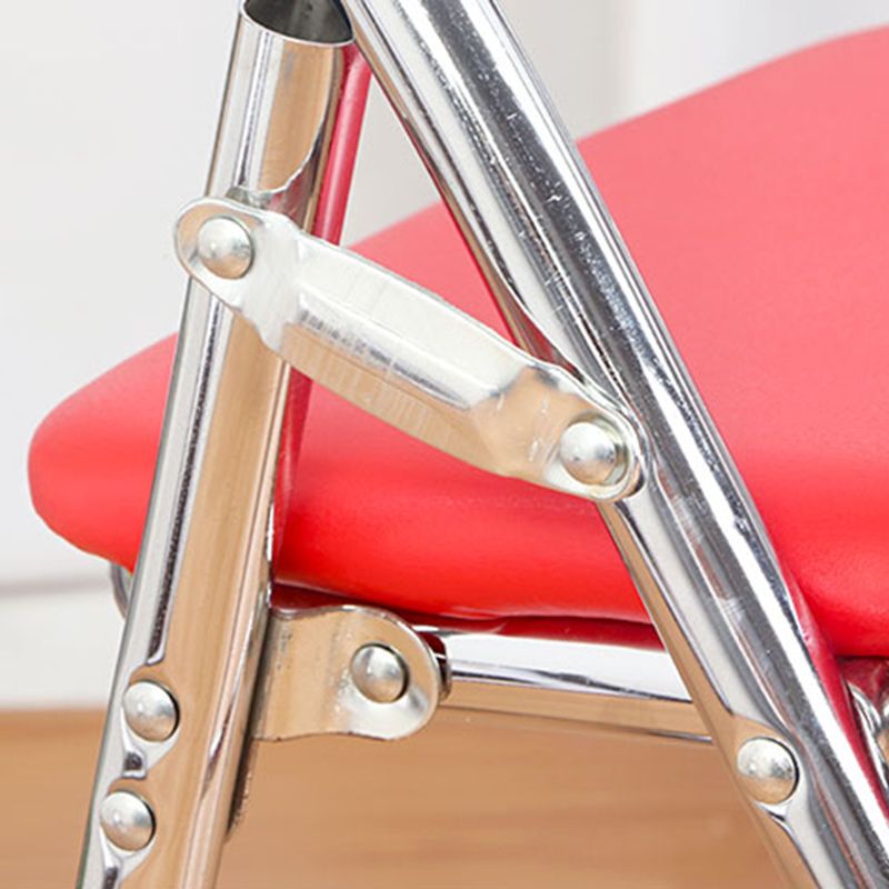 Home Metal Contemporary Side Chair Folding Open Back Dining Side Chair Clearhalo ' kitchen&dining_furn' 'Dining Chairs' 'Dining Tables & Seating' 'dining_chair' 'furn' 'furn_dining_chair' 'Furniture' 'furniture_dining_chair' 'Kitchen & Dining Furniture' 'kitchen' 1200x1200_e3cfa322-f146-46d7-9dc1-45bf30d5b4f1