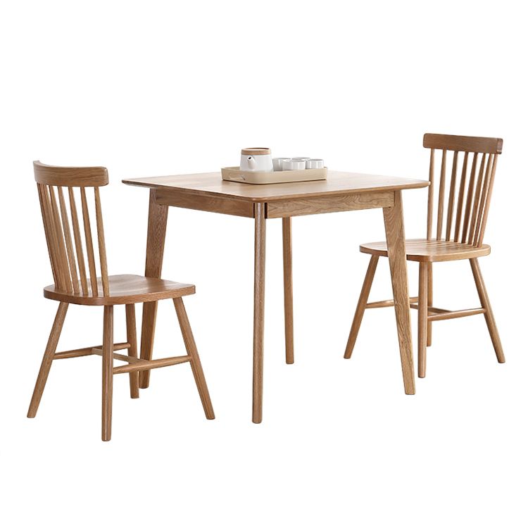 Square 4 Legs Industrial Dining Table Wood Color Fixed Table with Solid Wood Clearhalo ' dining_table' 'Dining Tables & Seating' 'Dining Tables' 'furn' 'furn_dining_table' 'Furniture' 'furniture_dining_table' 'Kitchen & Dining Furniture' 'kitchen&dining_furn' 'kitchen' 'kitchen_dining_table' 1200x1200_e3d0c53f-f2d2-40bf-a145-5d68a9eb5759