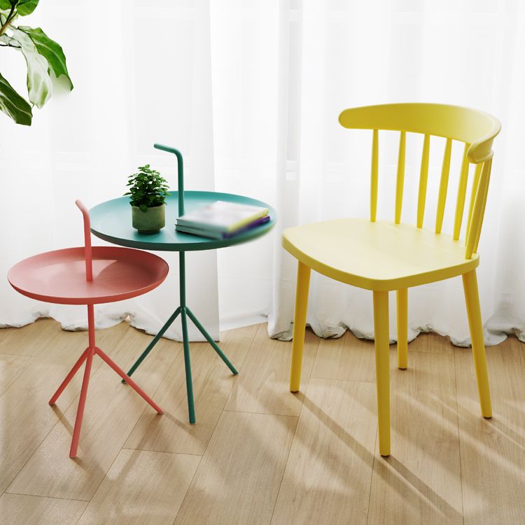 Contemporary Plastic Armless Chair Windsor Back Side Chair for Home Use Clearhalo ' kitchen&dining_furn' 'Dining Chairs' 'Dining Tables & Seating' 'dining_chair' 'furn' 'furn_dining_chair' 'Furniture' 'furniture_dining_chair' 'Kitchen & Dining Furniture' 'kitchen' 1200x1200_e3d35014-bae4-4d00-9a22-8b26b7000901