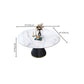 Metal Pedestal Dining Table Extendable Table for Kitchen Dining Room Clearhalo 'Dining Tables & Seating' 'Dining Tables' 'dining_table' 'furn' 'furn_dining_table' 'Furniture' 'Kitchen & Dining Furniture' 1200x1200_e3d39e88-5b78-4bee-a696-6f072812c3b6