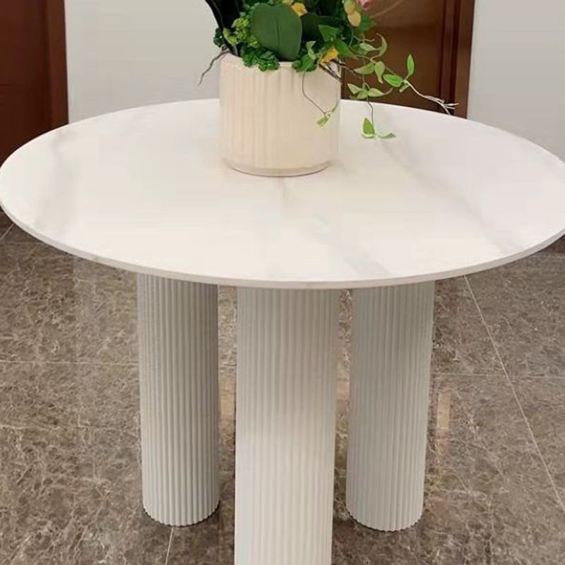 Modern Round Top Dinette Table Solid Wood Base Dining Table for Restaurant Clearhalo 'Dining Tables & Seating' 'Dining Tables' 'dining_table' 'furn' 'furn_dining_table' 'Furniture' 'furniture_dining_table' 'Kitchen & Dining Furniture' 'kitchen' 'kitchen_dining_table' 1200x1200_e3d3cf4c-17f7-46d8-a002-ce6498d91db0