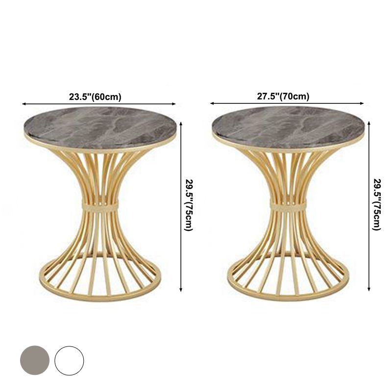 Modern Style Sintered Stone Dining Table Round Pedestal Table for Dinning Room Clearhalo ' dining_table' 'Dining Tables & Seating' 'Dining Tables' 'Furniture' 'furniture_dining_table' 'Kitchen & Dining Furniture' 'kitchen&dining_furn' 'kitchen' 'kitchen_dining_table' 1200x1200_e3d5b255-f211-4558-8d6c-8ed7055da3bf