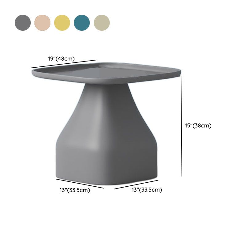 Tavolo laterale dell'accento quadrato piedistallo tavolo da snack laterale superiore