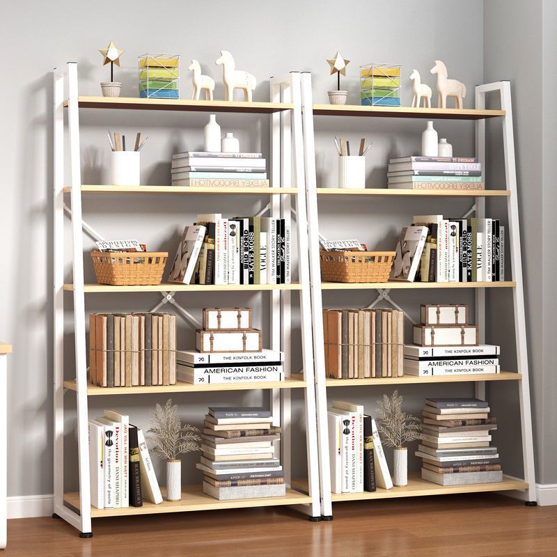 11.8 "Échelle de large étagère de livre contemporain Home Metal Libshelf