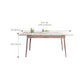 Simplicité Table de cuisine en pierre fritrée Home Drinage extensible