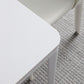 Modern White Stone Table 4 Legs Rectangle Dining Table for Kitchen Clearhalo 'Dining Tables & Seating' 'Dining Tables' 'dining_table' 'Furniture' 'furniture_dining_table' 'Kitchen & Dining Furniture' 'kitchen' 'kitchen_dining_table' 1200x1200_e3d9764f-7281-40d7-995c-b7a835327460