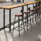 Wood Natural Bistro Accent Dining Table Modern Rectangle Footrest Pub Table Clearhalo 'Bar Furniture' 'Bar Tables' 'bar_tables' 'furn' 'furn_bar_tables' 'Furniture' 'furniture_bar_tables' 'Kitchen & Dining Furniture' 1200x1200_e3d9cb8c-0169-49c0-8121-611f9b31da61