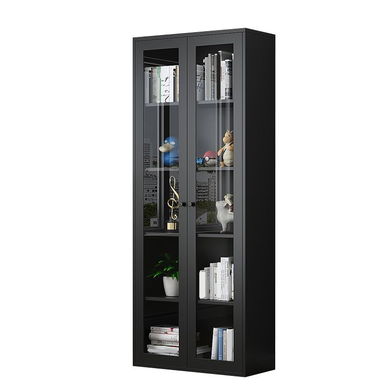 Modern Closed Back Vertical Bookshelf Metal Bookcase for Office Clearhalo 'Bookcases' 'furn' 'furn_bookcases' 'Furniture' 'Office Furniture' 1200x1200_e3db4822-56c2-4358-b8b7-0dacf1227ae7