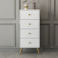 Contemporary Wooden Chest in White, Rectangle Accent Chest with Drawers