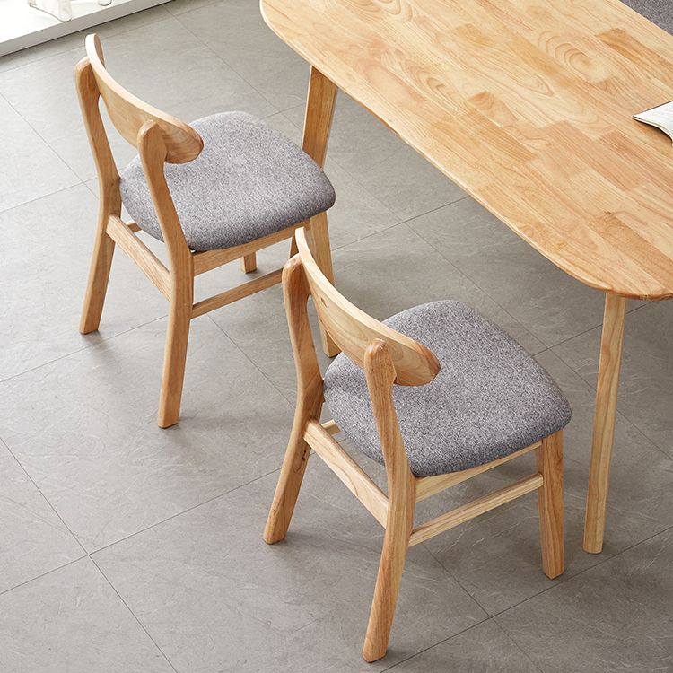 Wooden Modern Dining Side Chair with Cushion Open Back Dining Side Chair for Kitchen Clearhalo ' kitchen&dining_furn' 'Dining Chairs' 'Dining Tables & Seating' 'dining_chair' 'furn' 'furn_dining_chair' 'Furniture' 'furniture_dining_chair' 'Kitchen & Dining Furniture' 'kitchen' 1200x1200_e3dc8d96-2d5e-4a9a-a285-a362cf1bb6c6