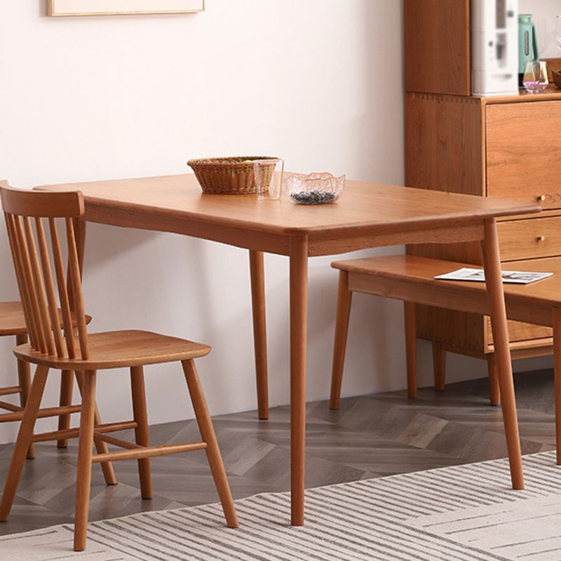 Modern Style Cherry Wooden Dining Table 4 Legs Solid Wood Table for Home Clearhalo ' dining_table' 'Dining Tables & Seating' 'Dining Tables' 'furn' 'furn_dining_table' 'Furniture' 'furniture_dining_table' 'Kitchen & Dining Furniture' 'kitchen&dining_furn' 'kitchen' 'kitchen_dining_table' 1200x1200_e3dce4bc-f950-4526-9322-89e628ce8dcb