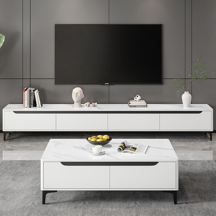 Contemporary TV Stand Console Stone Media Console for Living Room Clearhalo 'furn' 'furn_tv_stands_entertainment_centers' 'Furniture' 'Living Room Furniture' 'TV Stands & Entertainment Centers' 'TV Stands & Media Storage Furniture' 'tv_stands_entertainment_centers' 1200x1200_e3dd22d2-b9aa-4ac2-ae9d-98f24a0d9f9a