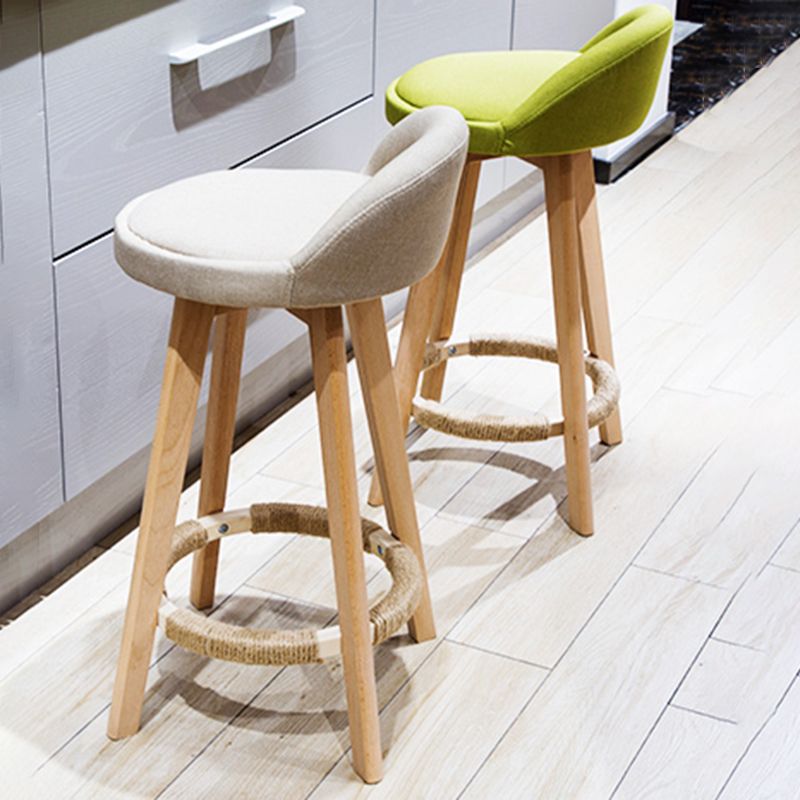 Scandinavian Style Wooden Legs Bar-stool Counter Stool for Kitchen Bar 1Pcs Clearhalo 'Bar Furniture' 'Bar Stools' 'bar_stools' 'furn' 'furn_bar_stools' 'furniture_bar_stools' 'Kitchen & Dining Furniture' 'kitchen&dining_furn' 'kitchen' 'kitchen_furn' Furniture' 1200x1200_e3e09822-cf49-4bc4-acc9-79da122ddd4b