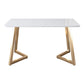 Minimalist Rectangle Shape White Dining Table Sintered Stone Standard Dining Table for Kitchen Clearhalo ' dining_table' 'Dining Tables & Seating' 'Dining Tables' 'furn' 'furn_dining_table' 'Furniture' 'furniture_dining_table' 'Kitchen & Dining Furniture' 'kitchen&dining_furn' 'kitchen' 'kitchen_dining_table' 1200x1200_e3e4420a-df7c-442b-9500-1fd120c97892