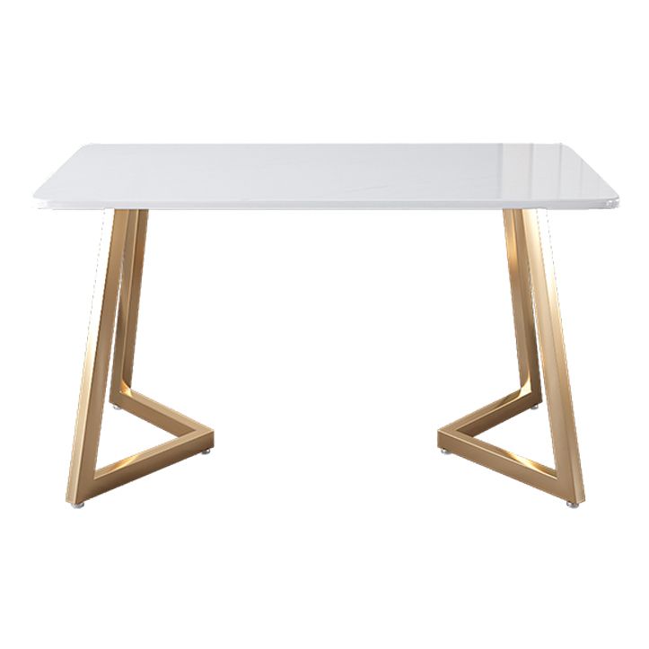 Minimalist Rectangle Shape White Dining Table Sintered Stone Standard Dining Table for Kitchen Clearhalo ' dining_table' 'Dining Tables & Seating' 'Dining Tables' 'furn' 'furn_dining_table' 'Furniture' 'furniture_dining_table' 'Kitchen & Dining Furniture' 'kitchen&dining_furn' 'kitchen' 'kitchen_dining_table' 1200x1200_e3e4420a-df7c-442b-9500-1fd120c97892