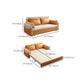 Modern Faux Leather Sleeper Sofa 35.43"H Upholstered Pillow Top Arms Sofa Bed Clearhalo 'furn' 'furn_futons' 'Furniture' 'Futons & Daybeds' 'Futons' 'Living Room Furniture' 1200x1200_e3e5ed51-bc75-43f1-9d33-c21e6b7b0f70