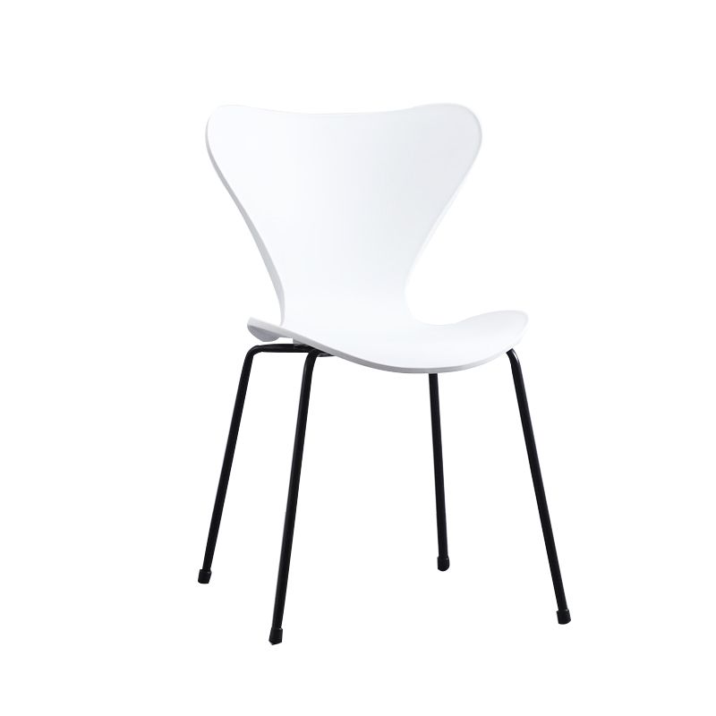 Industrial Style Plastic Dining Armless Chair Solid Back Dining Side Chair Clearhalo ' kitchen&dining_furn' 'Dining Chairs' 'Dining Tables & Seating' 'dining_chair' 'furn' 'furn_dining_chair' 'Furniture' 'furniture_dining_chair' 'Kitchen & Dining Furniture' 'kitchen' 1200x1200_e3e612cf-9168-423c-9455-dcf88f282b1e