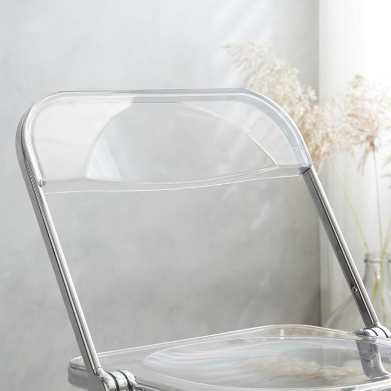 Industrial Design Folding Plastic Side Chairs Open Back Dining Side Chair Clearhalo ' kitchen&dining_furn' 'Dining Chairs' 'Dining Tables & Seating' 'dining_chair' 'furn' 'furn_dining_chair' 'Furniture' 'furniture_dining_chair' 'Kitchen & Dining Furniture' 'kitchen' 1200x1200_e3e7a1bf-ad81-4be5-972c-8b87053f4ede