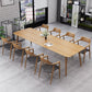 Rectangle 4 Legs Minimalist Table Wood Color Fixed Table of Solid Wood Clearhalo ' dining_table' 'Dining Tables & Seating' 'Dining Tables' 'furn' 'furn_dining_table' 'Furniture' 'furniture_dining_table' 'Kitchen & Dining Furniture' 'kitchen&dining_furn' 'kitchen' 'kitchen_dining_table' 1200x1200_e3e7a802-6f27-46aa-b0eb-7164a37f5bb6