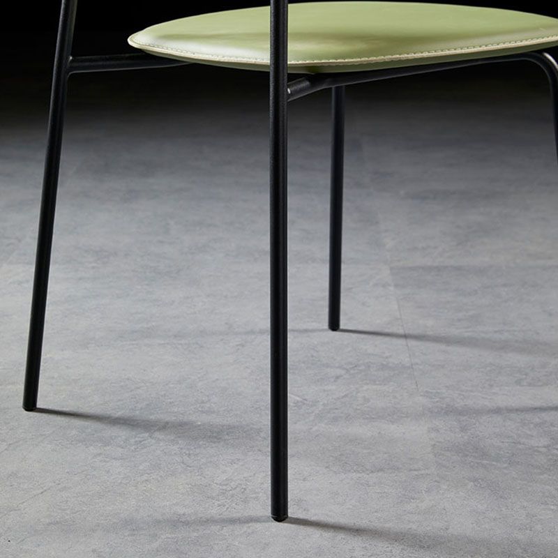 Contemporary Style Kitchen Metal Dining Chairs Dining Armless Side Chair Clearhalo ' kitchen&dining_furn' 'Dining Chairs' 'Dining Tables & Seating' 'dining_chair' 'furn' 'furn_dining_chair' 'Furniture' 'furniture_dining_chair' 'Kitchen & Dining Furniture' 'kitchen' 1200x1200_e3e8439e-25d1-452b-92b5-8f802b51fc7e