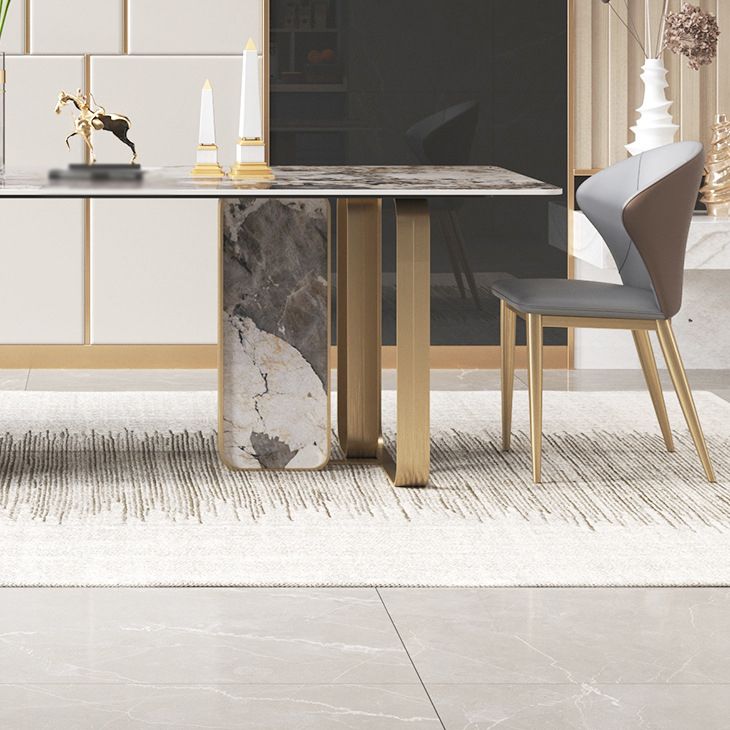 Luxury Sintered Stone Dining Set Rectangle 1/3/4/5/6/7/9 Pieces Dining Table with Chairs Clearhalo 'Dining Room Sets' 'Dining Tables & Seating' 'dining_room_set' 'furn' 'furn_dining_room_set' 'Furniture' 'furniture_dining_room_set' 'Kitchen & Dining Furniture' 1200x1200_e3e8bdba-4ef7-4484-a793-db7082dc01d8