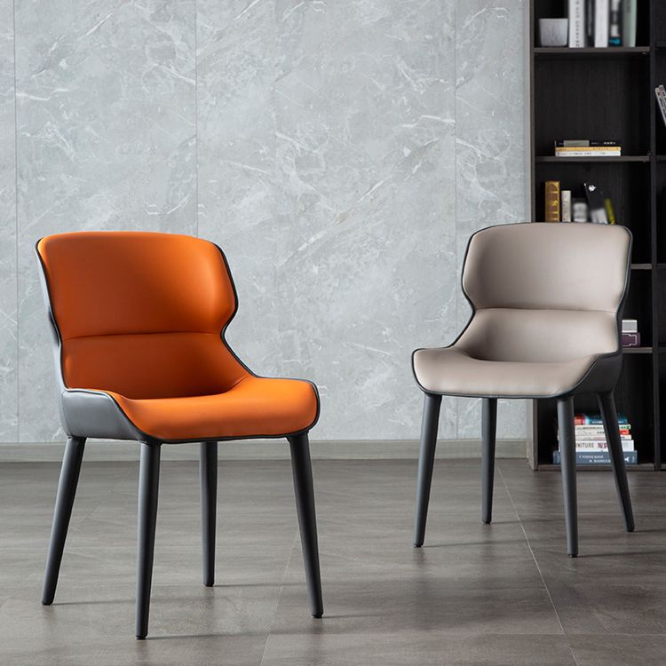 Contemporary Style Dining Chair Sponge Upholstered Side Chair for Home Clearhalo ' kitchen&dining_furn' 'Dining Chairs' 'Dining Tables & Seating' 'dining_chair' 'furn' 'furn_dining_chair' 'Furniture' 'furniture_dining_chair' 'Kitchen & Dining Furniture' 'kitchen' 1200x1200_e3eb5f72-77c5-4b4e-af9b-723c6bd589ed