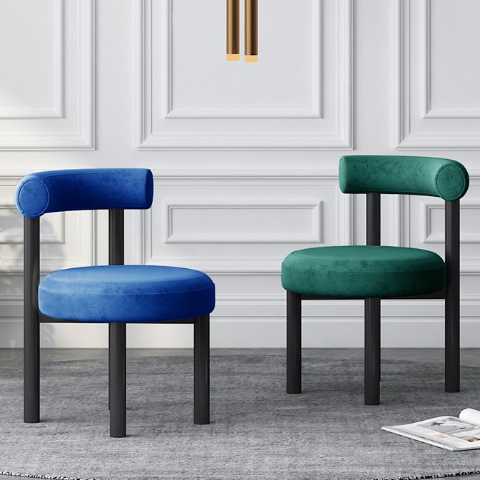 Contemporary Style Upholstered Armless Dining Chairs Open Back Dining Side Chairs Clearhalo ' kitchen&dining_furn' 'Dining Chairs' 'Dining Tables & Seating' 'dining_chair' 'furn' 'furn_dining_chair' 'Furniture' 'furniture_dining_chair' 'Kitchen & Dining Furniture' 'kitchen' 1200x1200_e3ee656e-4eca-4185-b6ac-1fb722fe9d74